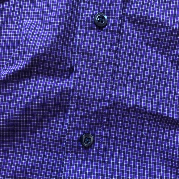 ⬇️65 Boss: Hugo Boss Purple Checked Button Down L - Picture 4 of 4